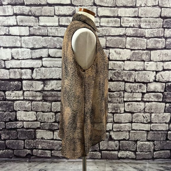 Love Culture Brown & Black Blouse Size S - Picture 9 of 10